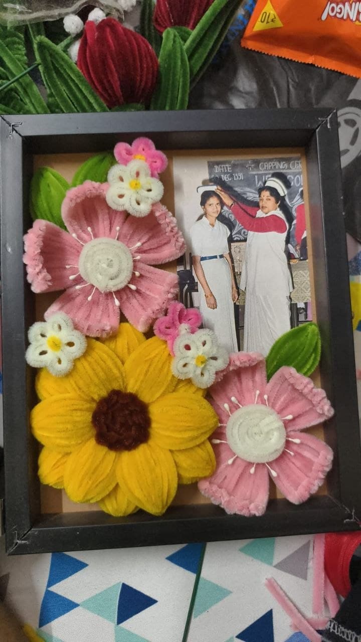 Custom handmade photo frame